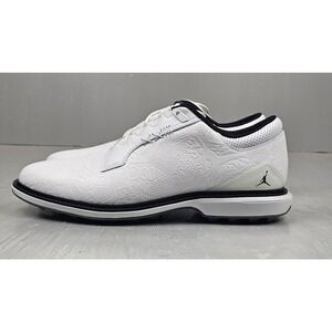 Nike Air Jordan ADG 5 Low Golf Shoes Mens 10 White Black FQ7874-102 NWOB